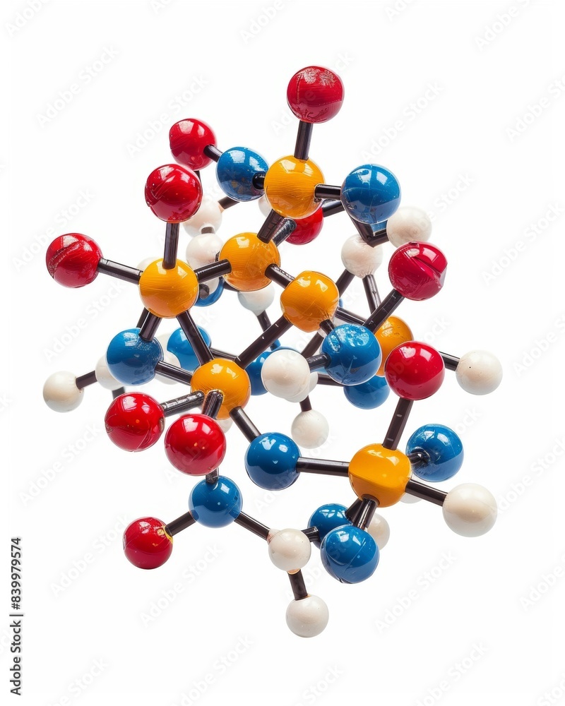 Molecular structure model isolated on white background. Molecular structure model isolated on white background.