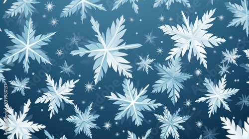 Detailed snowflake texture illustration with intricate patterns and highresolution quality for an elegant design.