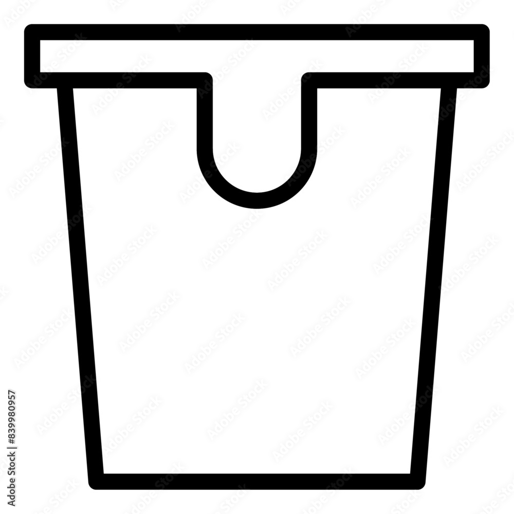 Sour Cream outline icon. vector thin line icon for mobile app, website, logo and presentation design. Sour Cream outline icon. vector thin line icon for mobile app, website, logo and presentation design.