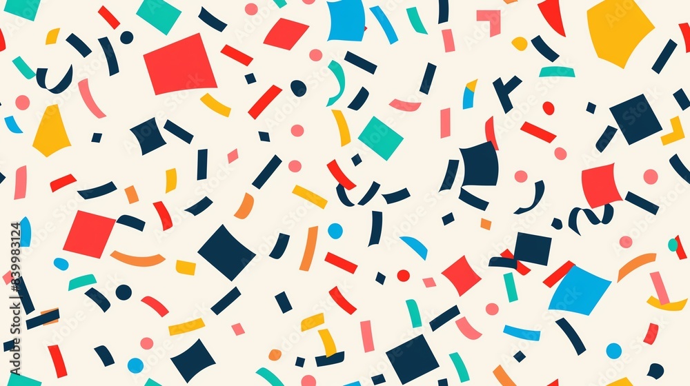 seamless pattern retro Bright and colorful confetti seamless pattern retro Bright and colorful confetti