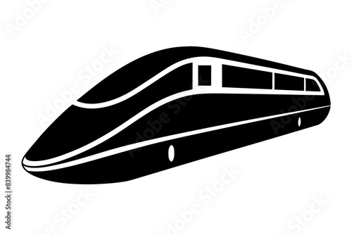 train silhouette vector illustration