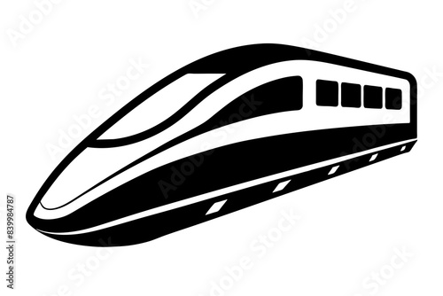 train silhouette vector illustration