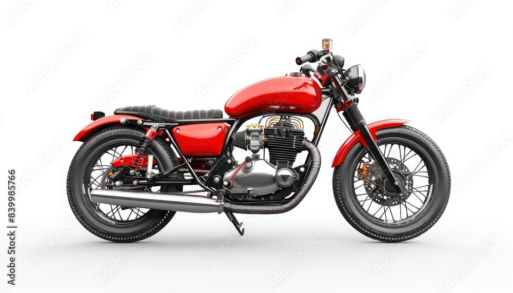 red motorcycle isolated on white background red motorcycle isolated on white background