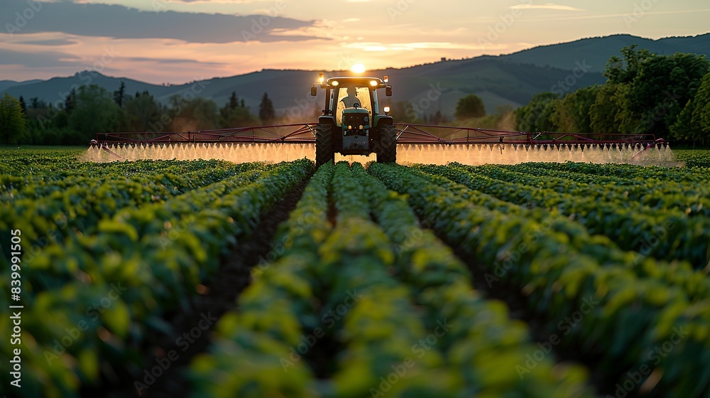 Agriculture Tractor in Field Agriculture Tractor in Field
