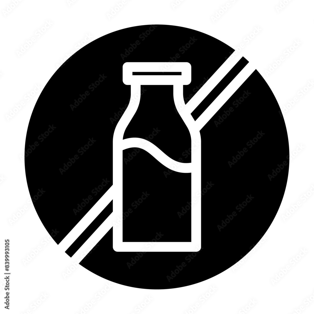 Lactose-Free Milk solid icon design Lactose-Free Milk solid icon design