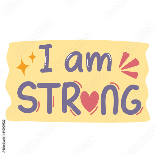 I am strong affirmation word
