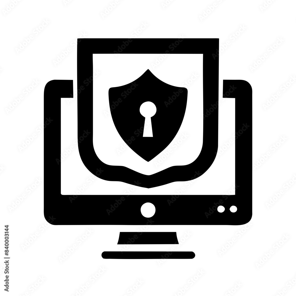 Shielded Digital: Cyber Security Icon Design Shielded Digital: Cyber Security Icon Design