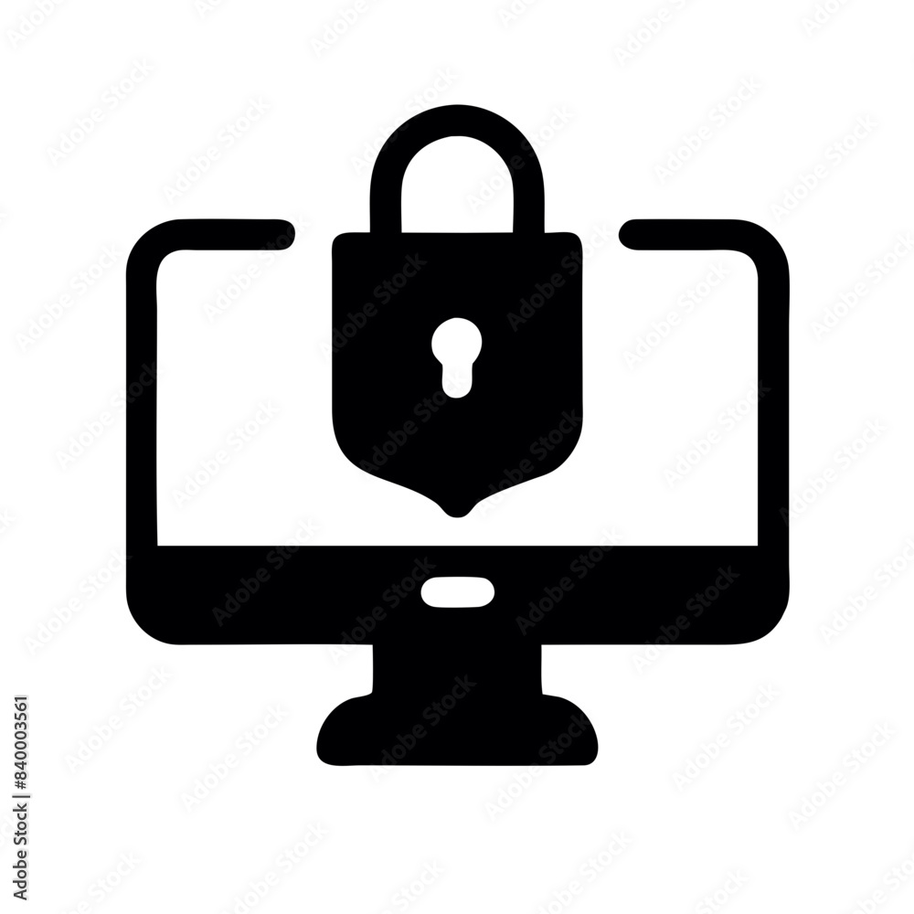 Shielded Digital: Cyber Security Icon Design Shielded Digital: Cyber Security Icon Design