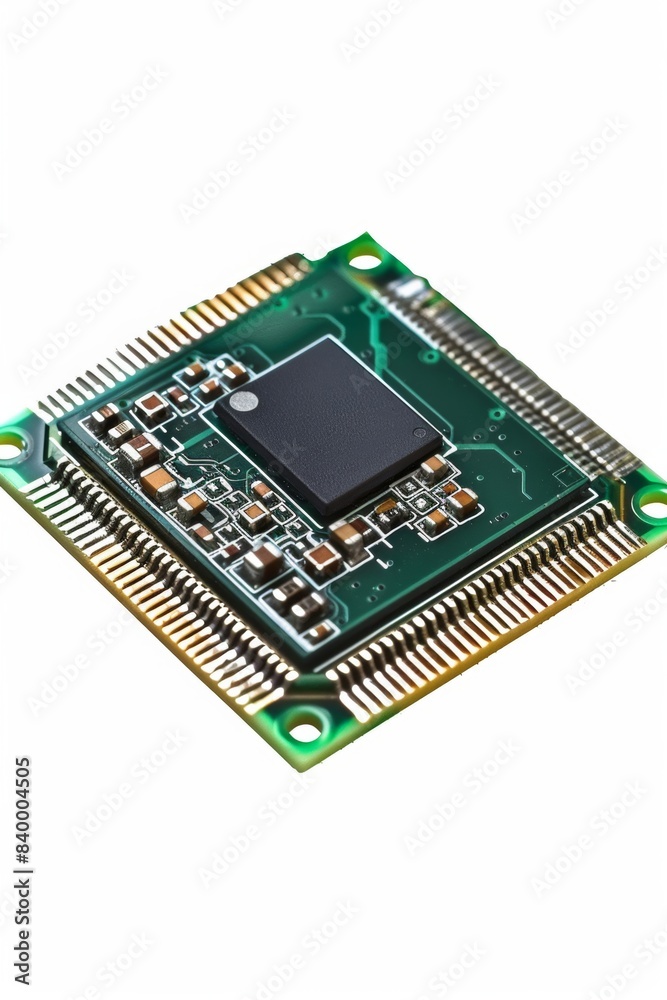 computer chip Isolated on a white background computer chip Isolated on a white background