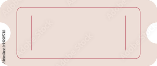 Ticket design template illustration Retro style Copy space  Text space