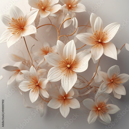 natural background of blooming flowers