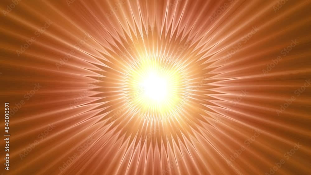 Abstract animated background in the form of a bright sun in illustration style. Abstract animated background in the form of a bright sun in illustration style.