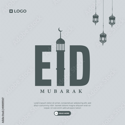 Eid Mubarak Social Media post Design 
