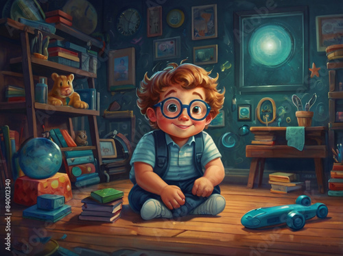 A little smart boy