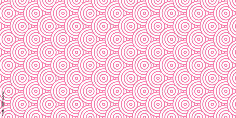 Abstract Overlapping Pattern Minimal diamond geometric waves spiral and abstract circle wave line. pink color seamless tile stripe geometric create retro square line backdrop pattern background. Abstract Overlapping Pattern Minimal diamond geometric waves spiral and abstract circle wave line. pink color seamless tile stripe geometric create retro square line backdrop pattern background.