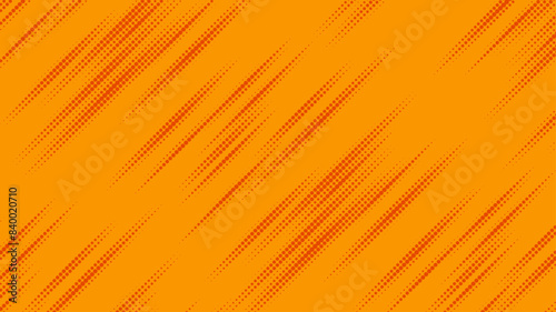 ハーフトーン　背景　オレンジ　スタイリッシュ　斜め