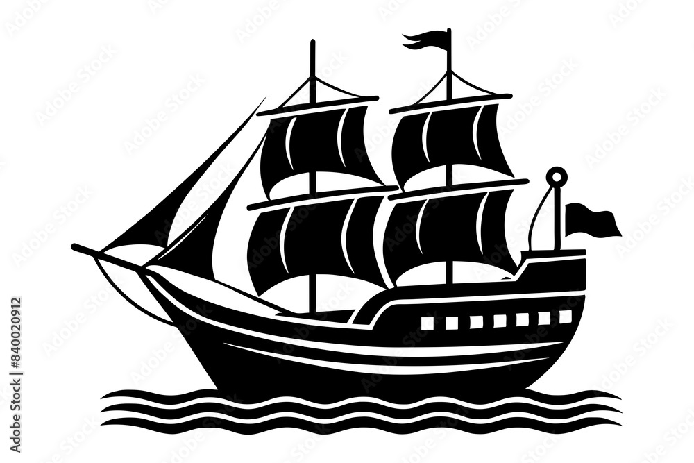 ship silhouette vector illustration ship silhouette vector illustration