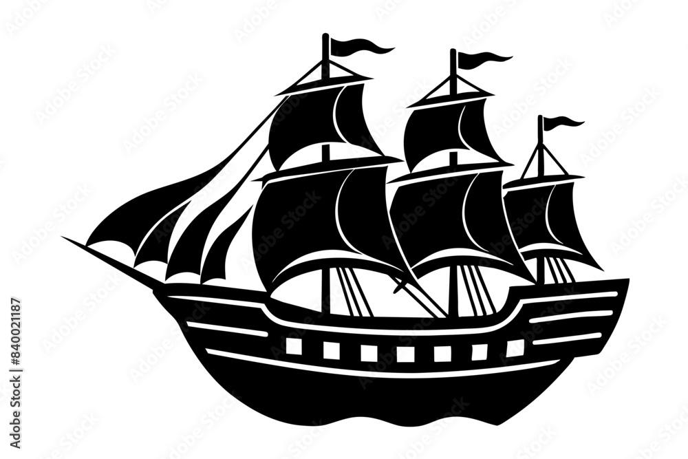 ship silhouette vector illustration ship silhouette vector illustration