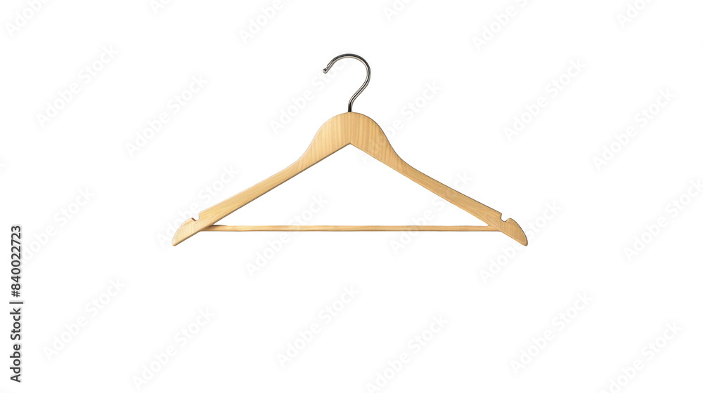 Wooden hanger showcasing a blend of natural and practical design, suitable for home storage and decor scenes isolated on transparent background cutout png Wooden hanger showcasing a blend of natural and practical design, suitable for home storage and decor scenes isolated on transparent background cutout png