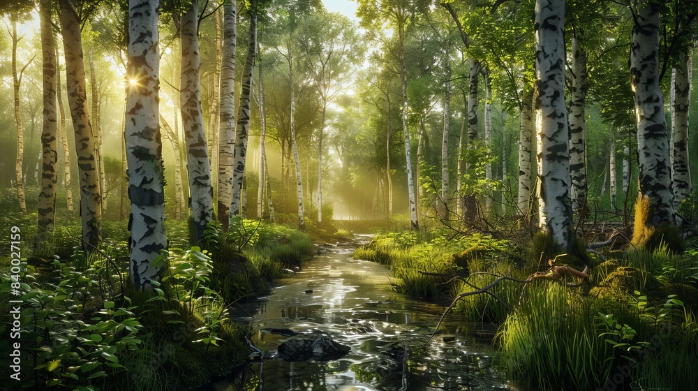 A picture of a forest with trees A picture of a forest with trees