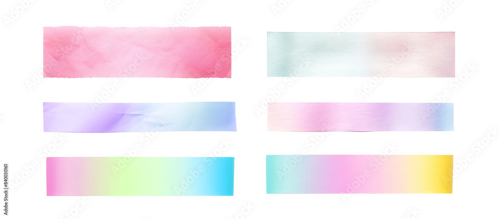 Naklejka premium Paper png cut out element set