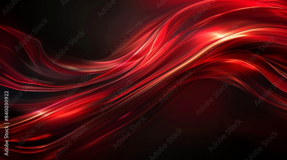 A red wave with a black background or wallpaper A red wave with a black background or wallpaper
