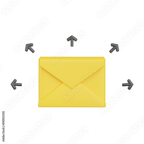 email2 3D icon photo