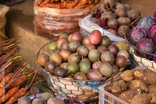 fresh vegetables on market