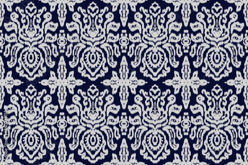 Seamless ethnic design, ikat art. beautiful hand drawn Design for textile and printingEthnic pattern.beautiful pattern. folk embroidery,bohemian style, abstract art	