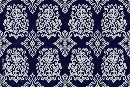Seamless ethnic design, ikat art. beautiful hand drawn Design for textile and printingEthnic pattern.beautiful pattern. folk embroidery,bohemian style, abstract art	
