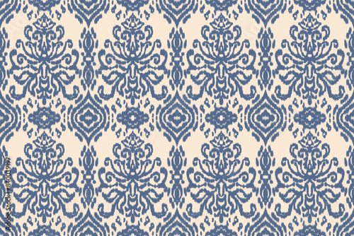 Seamless ethnic design, ikat art. beautiful hand drawn Design for textile and printingEthnic pattern.beautiful pattern. folk embroidery,bohemian style, abstract art	