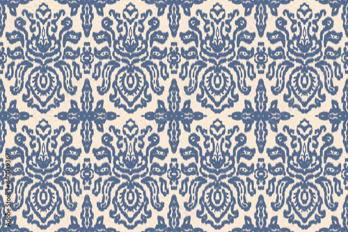 Seamless ethnic design, ikat art. beautiful hand drawn Design for textile and printingEthnic pattern.beautiful pattern. folk embroidery,bohemian style, abstract art	