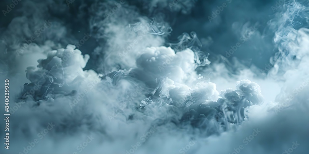 Obraz premium Macro shots of smoke particulates reveal factories environmental impact in striking detail. Concept Industrial Pollution, Macro Photography, Smoke Particulates, Environmental Impact, Striking Detail
