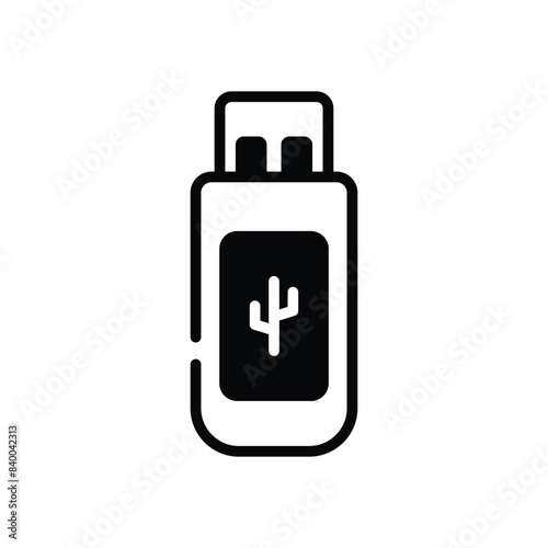 Usb icon isolate whitebackground vector illustration