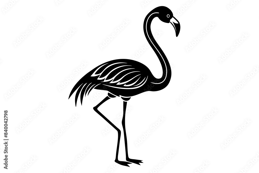 flamingo silhouette vector illustration flamingo silhouette vector illustration