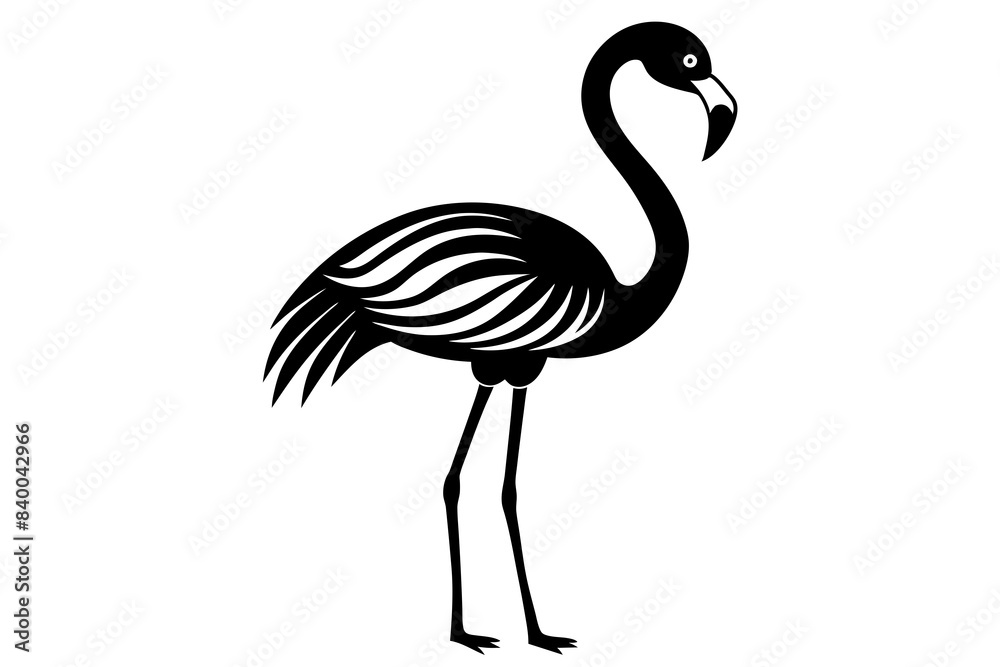 flamingo silhouette vector illustration flamingo silhouette vector illustration