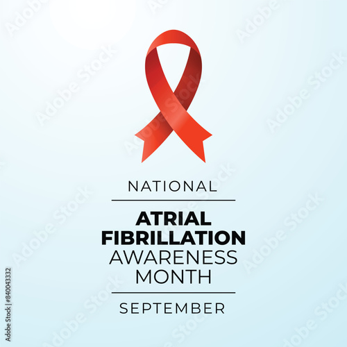 vector graphic of National Atrial Fibrillation Awareness Month ideal for National Atrial Fibrillation Awareness Month celebration.
