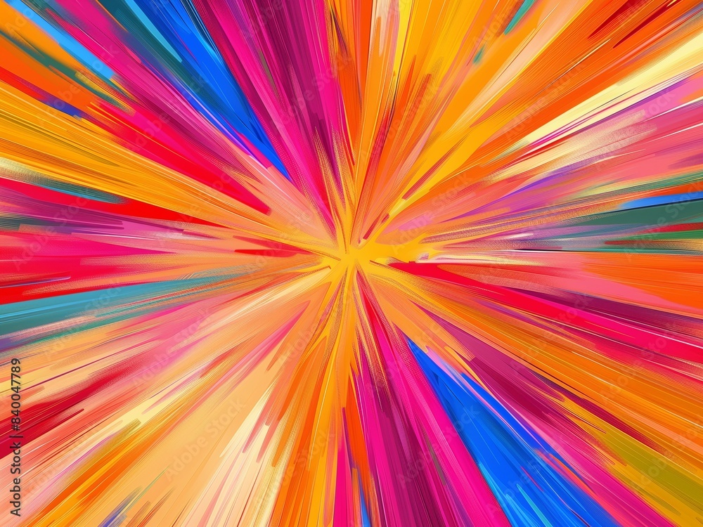 Pop colorful exploding radial lines background Pop colorful exploding radial lines background