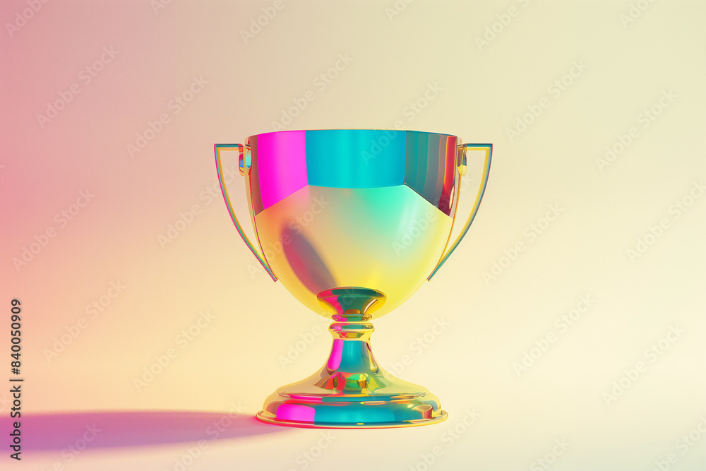 Holographic trophy, goblet, cup. Victory, reward. Winning team, winner. Holographic trophy, goblet, cup. Victory, reward. Winning team, winner.