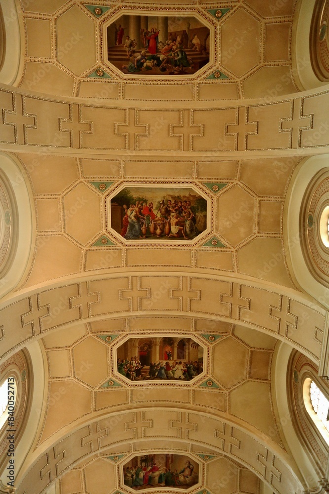 Vasto - Dipinti di Andrea Marchesani sulla volta della Chiesa di Santa Maria Maggiore