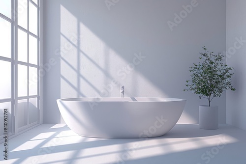 Minimalist Bathroom with Simple Design  Bathroom featuring a simple  clean design and minimalist fixtures