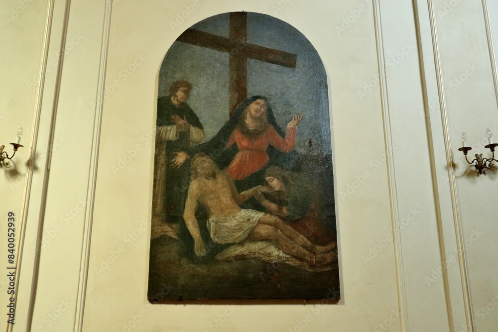 Vasto - Dipinto ottocentesco Compianto del Cristo Morto nella Chiesa di Santa Maria Maggiore