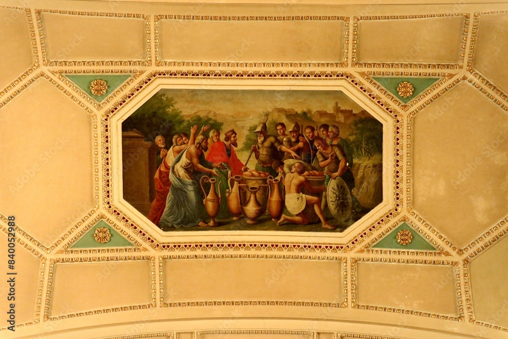 Vasto - Dipinto ottocentesco di Andrea Marchesani sulla volta della Chiesa di Santa Maria Maggiore