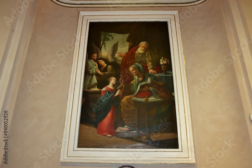 Obraz na płótnie Vasto - Dipinto ottocentesco di Andrea Marchesani nella Chiesa di Santa Maria Maggiore w salonie