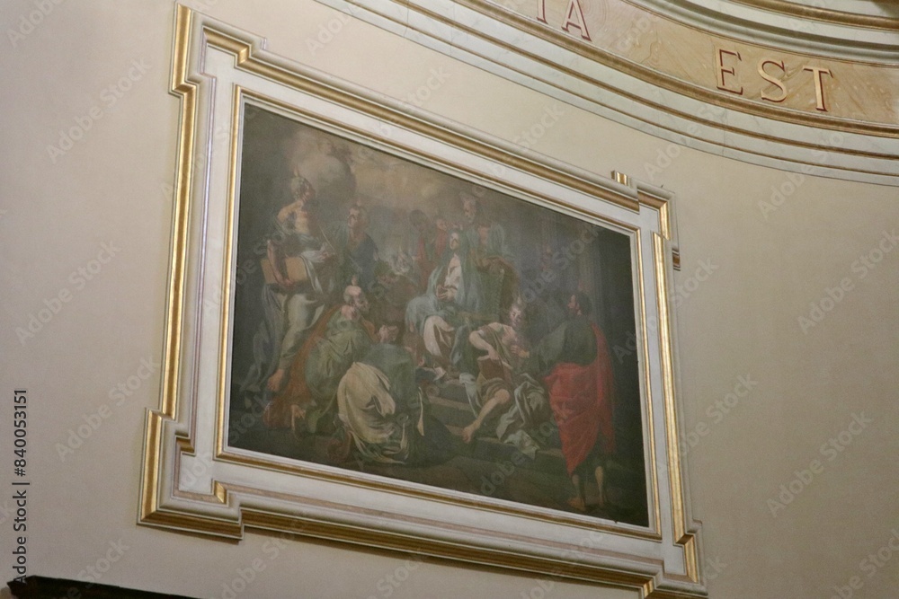 Vasto - Dipinto settecentesco La Pentecoste nella Chiesa di Santa Maria Maggiore