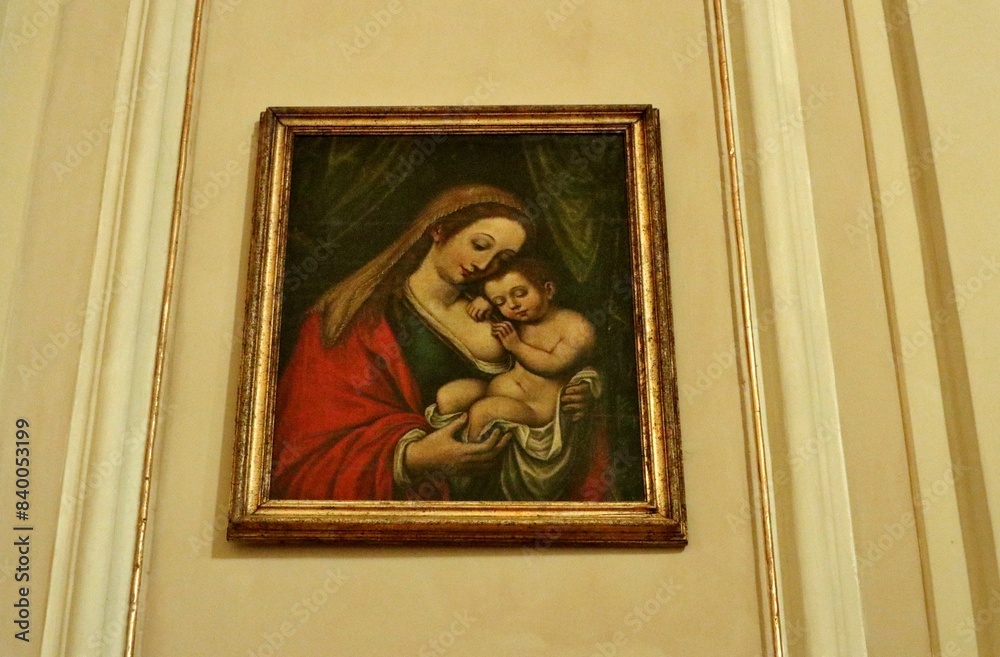 Vasto - Dipinto settecentesco Madonna del Latte nella Chiesa di Santa Maria Maggiore