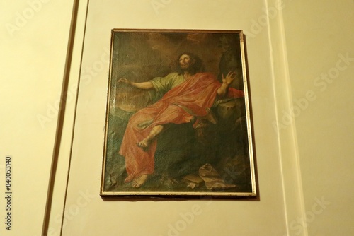 Obraz na płótnie Vasto - Dipinto settecentesco di San Giovanni Evangelista nella Chiesa di Santa Maria Maggiore w salonie