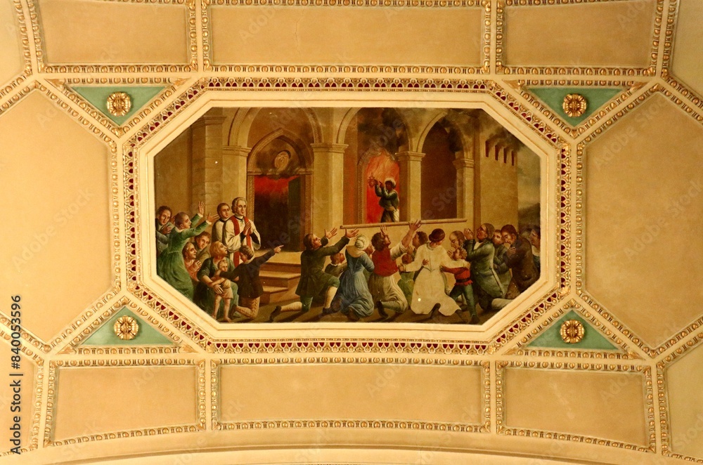 Vasto - Miracolo della Santa Spina sulla volta della Chiesa di Santa Maria Maggiore
