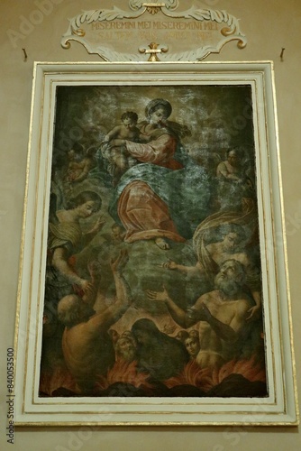 Obraz na płótnie Vasto - Madonna del Suffragio nella Chiesa di Santa Maria Maggiore w salonie