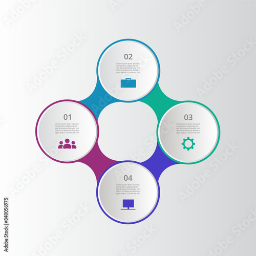 Vector molecule template for presentation.